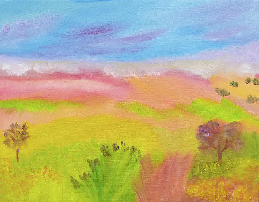 Pastel Dreamland Painting by Meryl Goudey