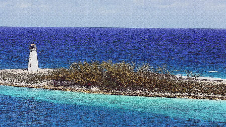 Pastel Rendering of Turquoise Waters and A Panoramic View of The Hog ...