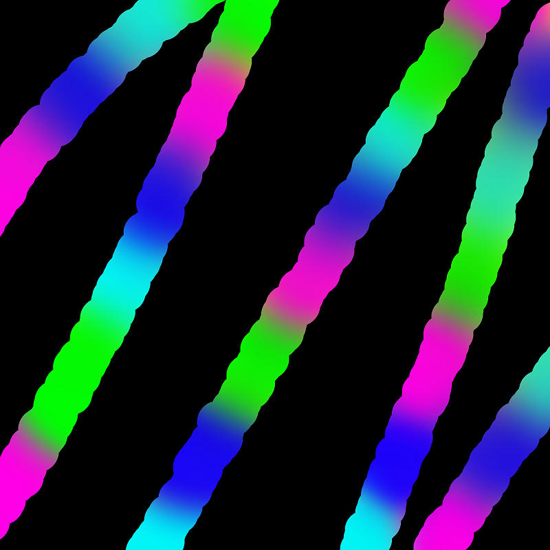 Neon Strips Digital Art By Abagail Wells Fine Art America