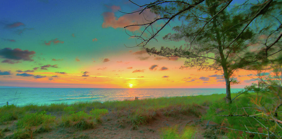 Pastel Sunset Photograph by Sean Allen