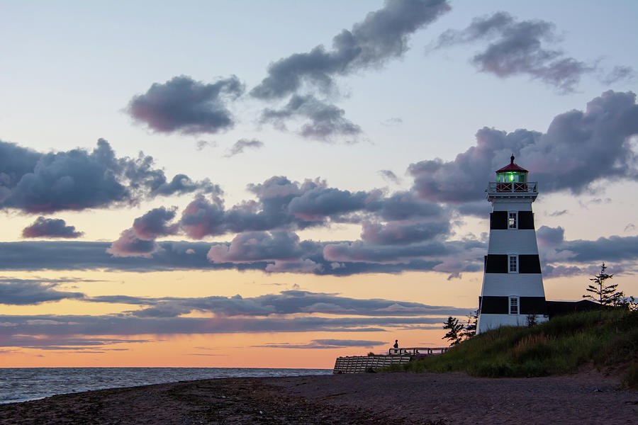 Pastel Sunset West Point Lighthouse Photograph by Douglas Wielfaert