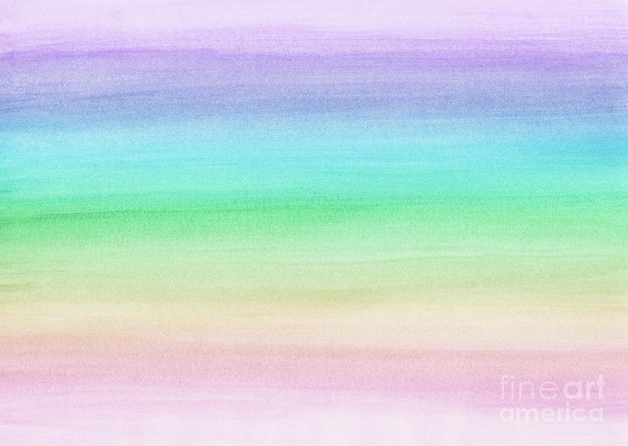 Pastel Unicorn Rainbow Watercolor Dream #1 #Painting #Decor #Art Pastel By Anitas And Bellas Art