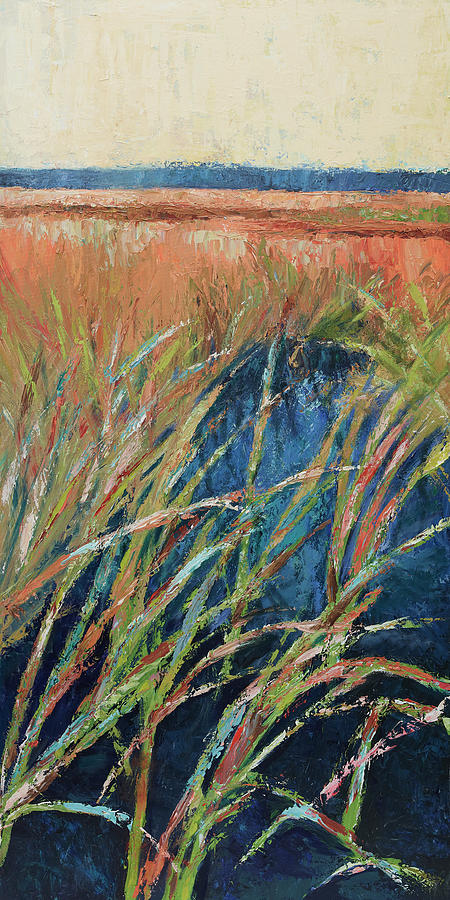 Landscape Painting - Pastel Wetlands I by Suzanne Wilkins