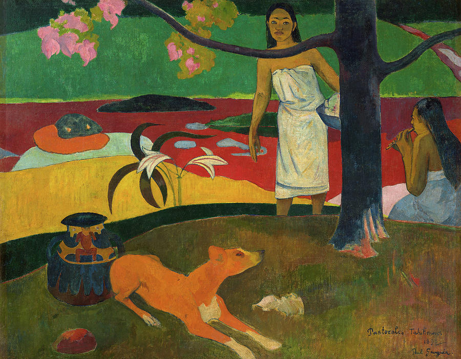 Paul Gauguin Painting - Pastor tahitian life, 1892 by Paul Gauguin