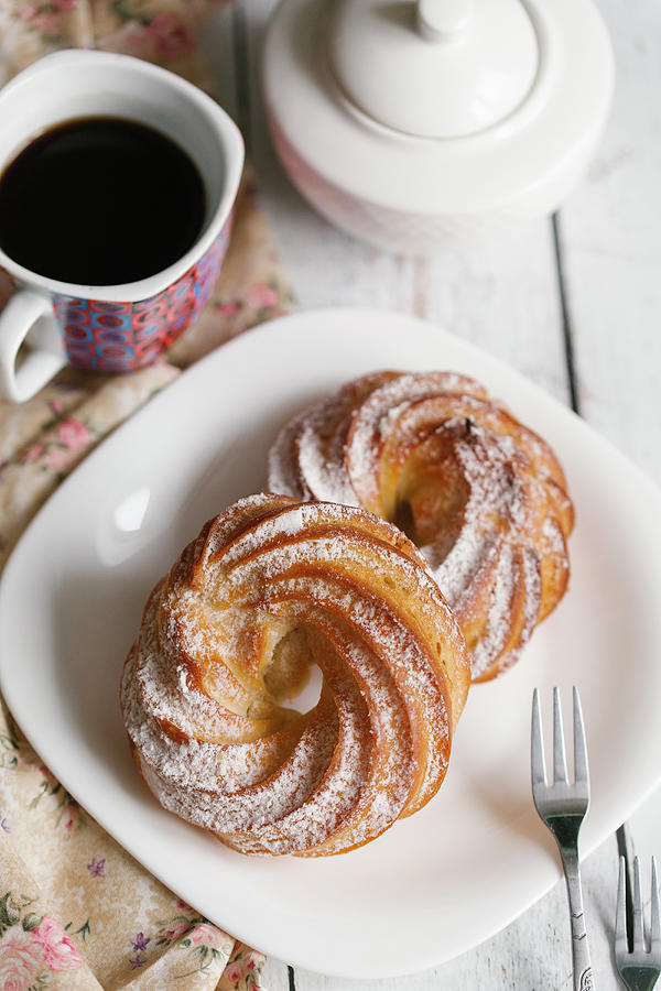 Pastries Dusted With Icing Sugar Photograph by Kuzmin5d