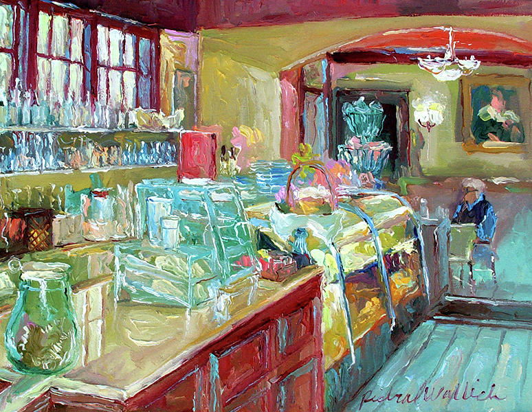 Pastries Painting by Richard Wallich