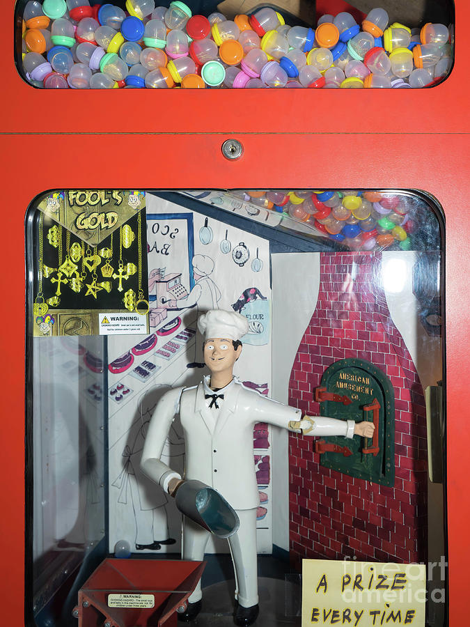 Pastry Chef Vintage Penny Arcade Machine DSC6820 Photograph by Wingsdomain Art and Photography
