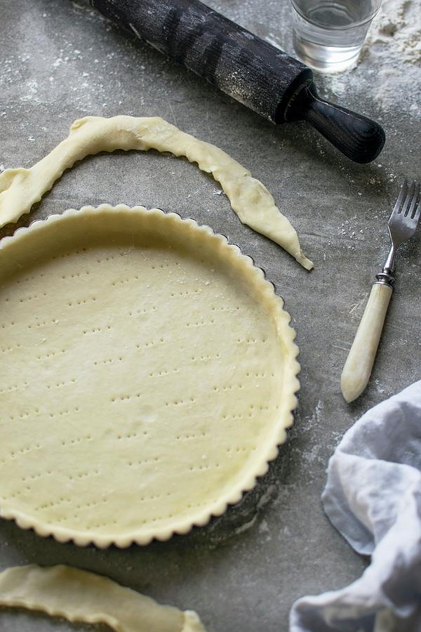 Pastry Dough In A Baking Tin Photograph by Justina Ramanauskiene