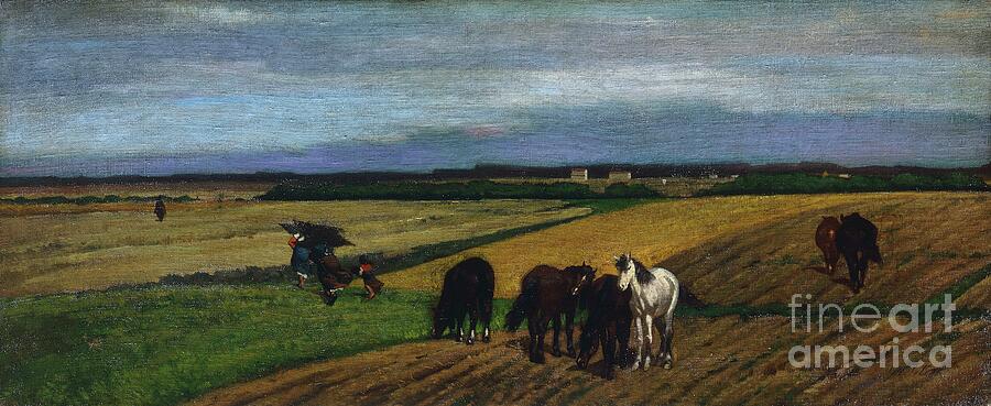 Pasture By Giovanni Fattori Painting by Giovanni Fattori - Fine Art America