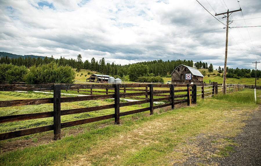 Pasture Fences and Ranch Buildings Photograph by Tom Cochran