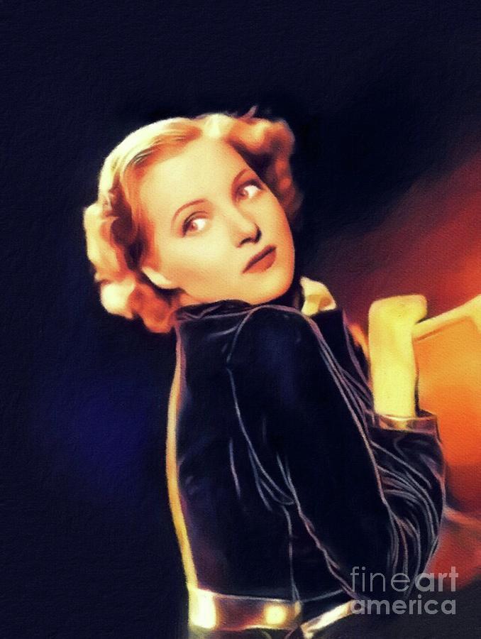 Hollywood Painting - Pat Paterson, Vintage Actress by Esoterica Art Agency