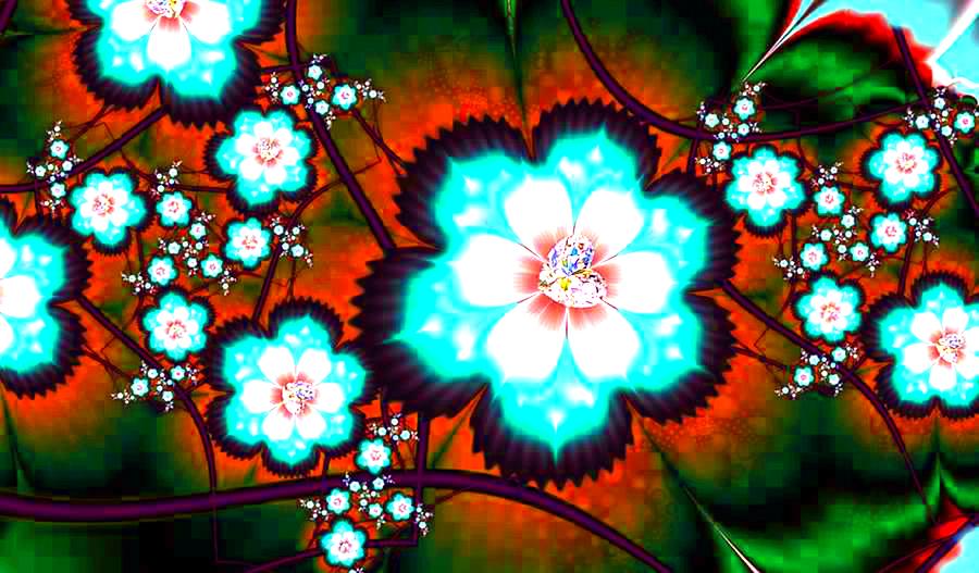 Patch - Nature - Flower Diamonds Fall-24dp Digital Art by Scott S Baker