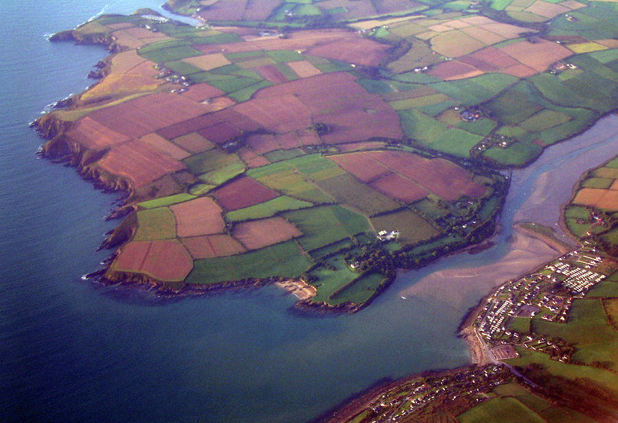Patchwork Fields And Fountainstown Beach Photograph by By Dr. David J. Otway