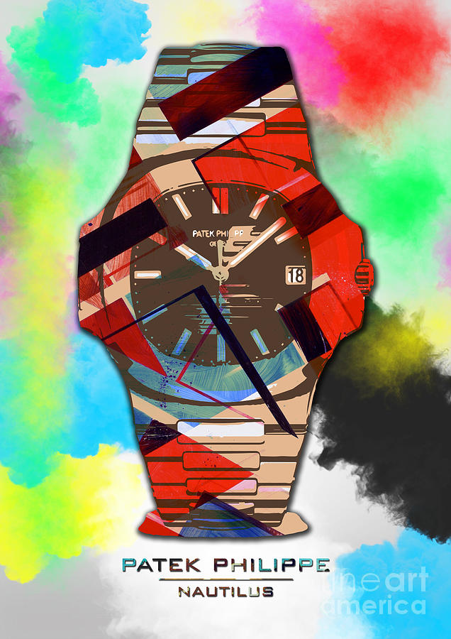 Patek Philippe Nautilus Digital Art by Watch Art - Studio