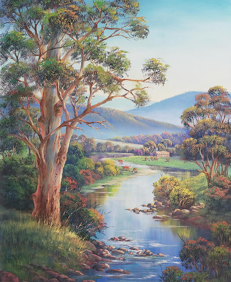 Cow Painting - Paterson Pastoral by John Bradley