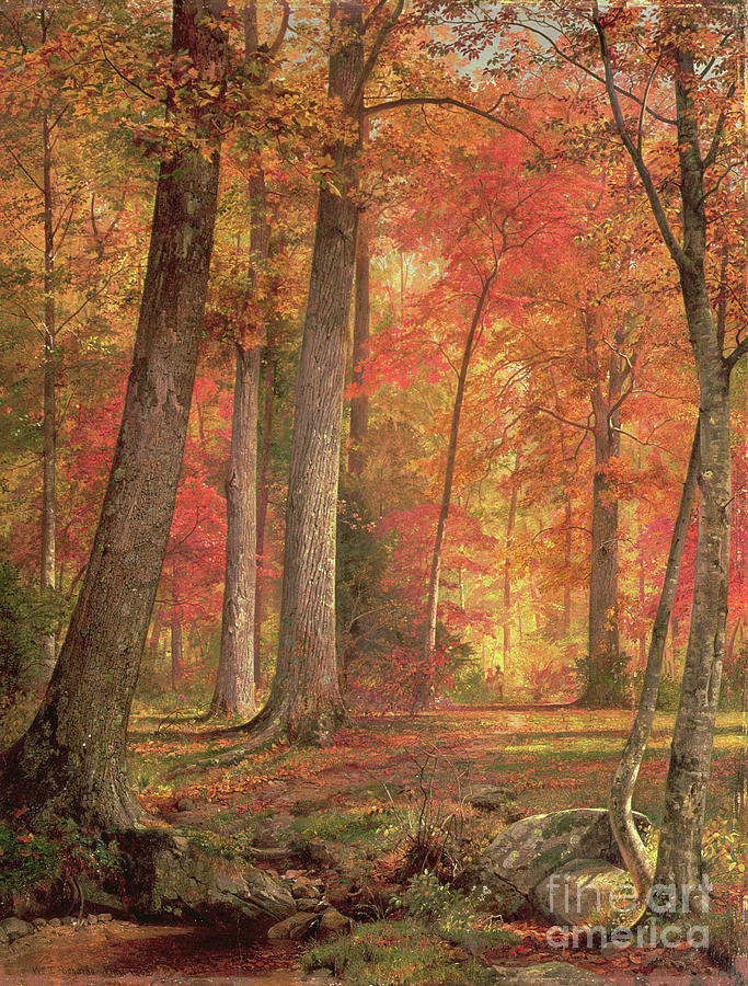 Path In The Forest, 1865 Painting by William Trost Richards - Fine Art ...