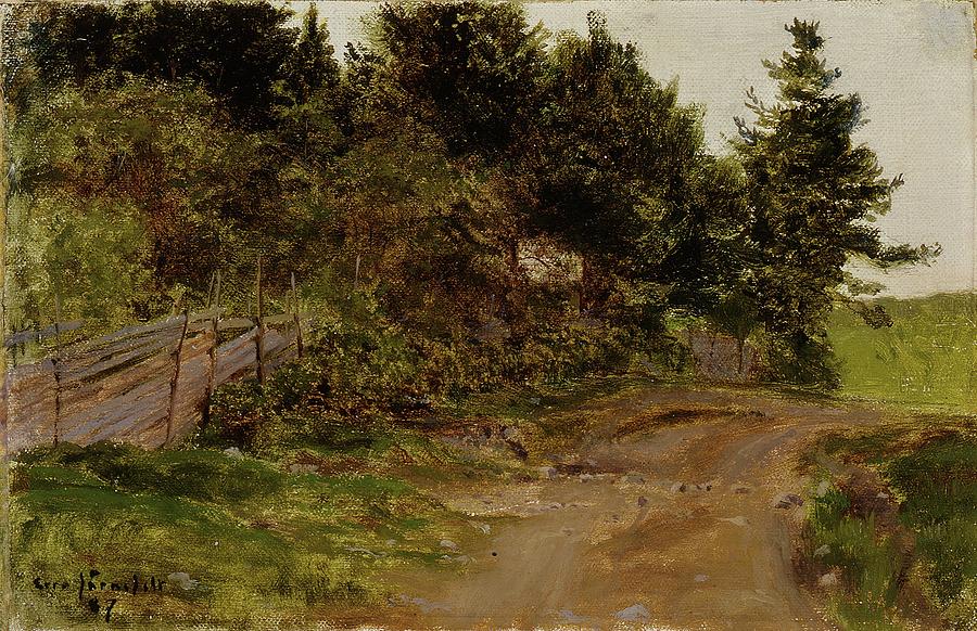 Path In The Forest Painting by Eero Jarnefelt Path In The Forest Painting by Eero Jarnefelt