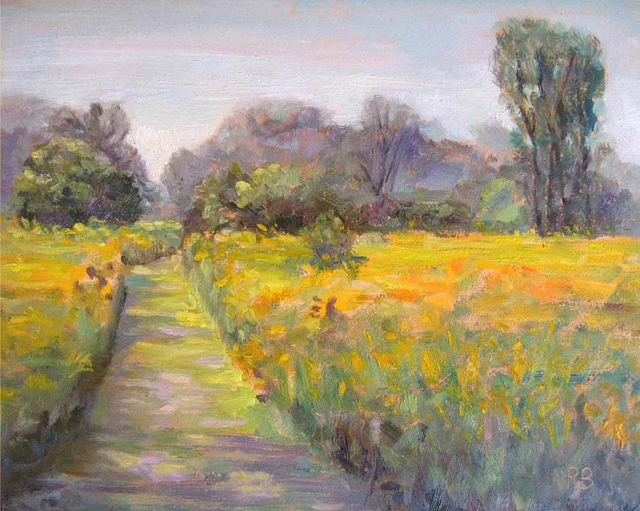 Path in the Prairie Painting by Robie Benve