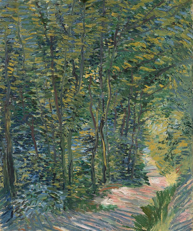 Path in the Woods. Painting by Vincent van Gogh -1853-1890-