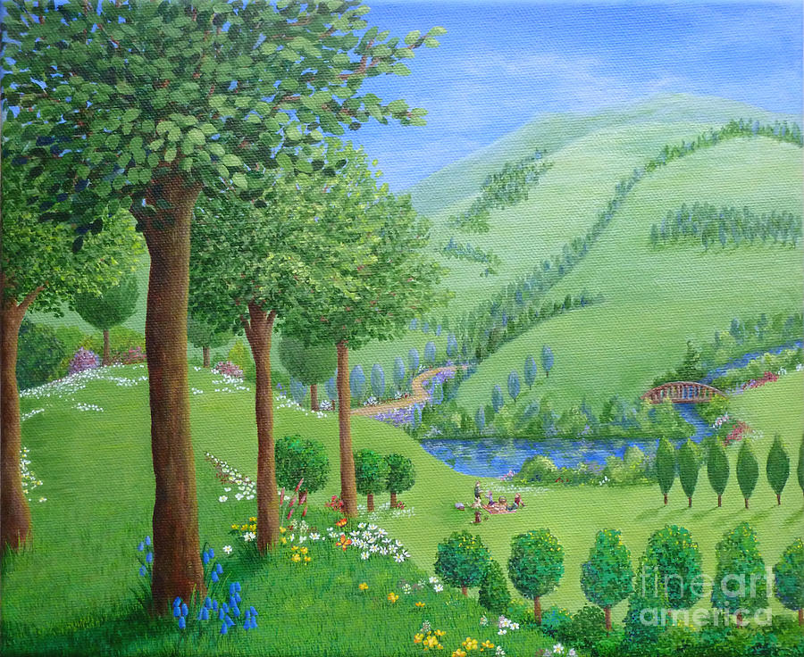 Path Of Life - Feng Shui Art Painting by Julia Underwood
