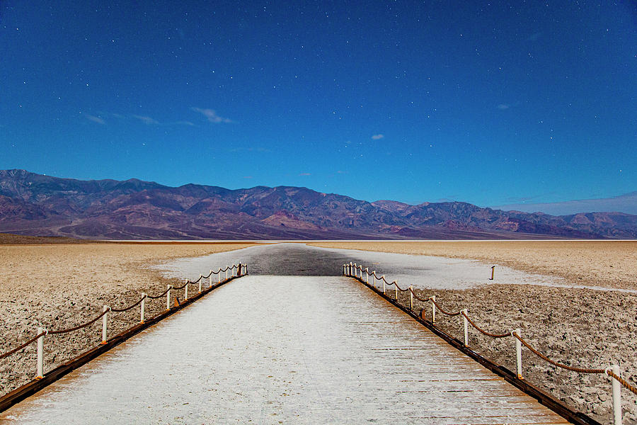 Path Out to Badwater Photograph by Al Hann