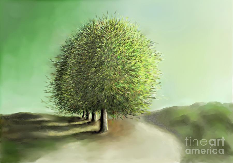 Path to Calmness Painting by Ana Borras
