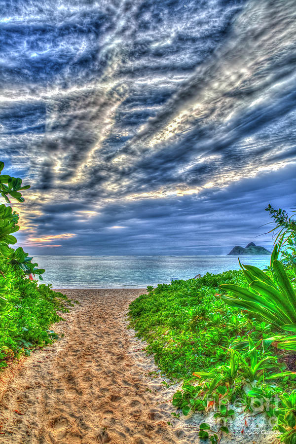 The Path To Lanikai Beach Oahu Hawaii Art Photograph by Reid Callaway