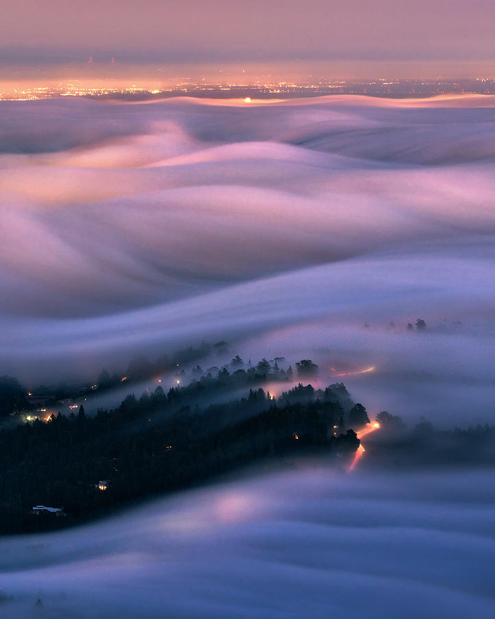 Path To The Fog City Photograph by Qiang Huang
