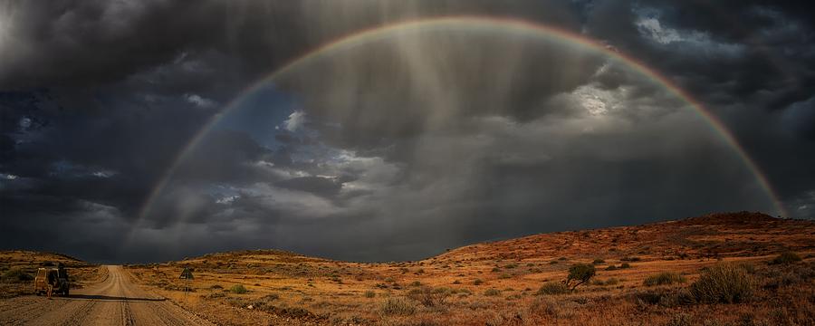 Car Photograph - Path To The Rainbow by Pavol Stranak
