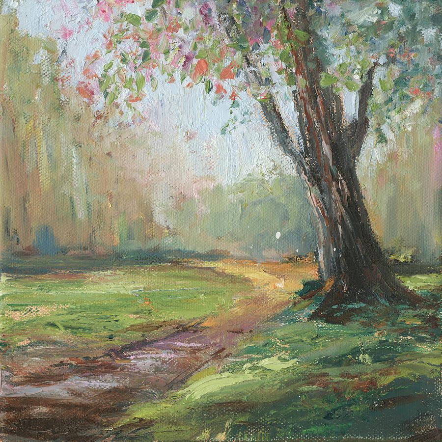 Wine Painting - Path To The Tree II by Sandra Iafrate