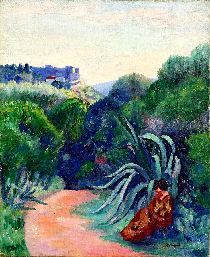 Pathway at Villecroze - Cassis Painting by Henri Manguin