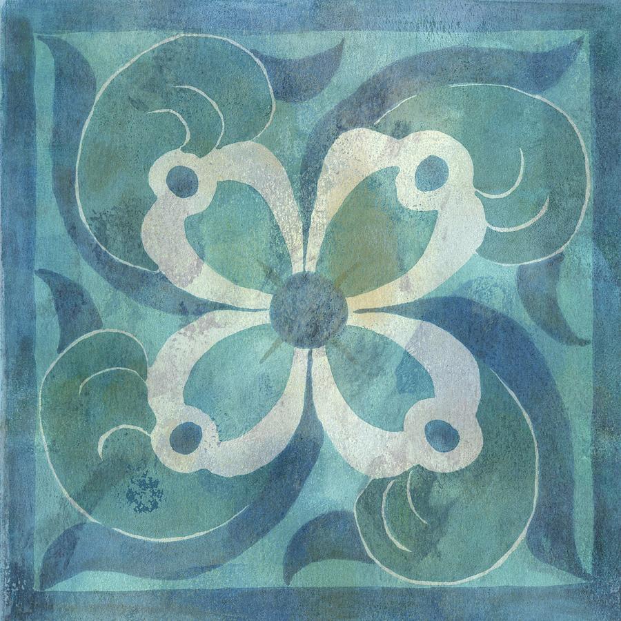 Patinaed Tile V Painting by Naomi Mccavitt Patinaed Tile V Painting by Naomi Mccavitt