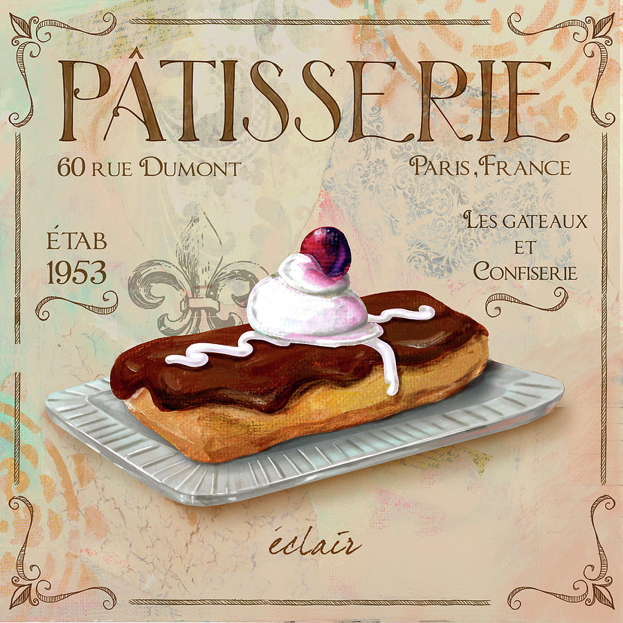 Patisserie Mixed Media - Patisserie IIi by Fiona Stokes-gilbert