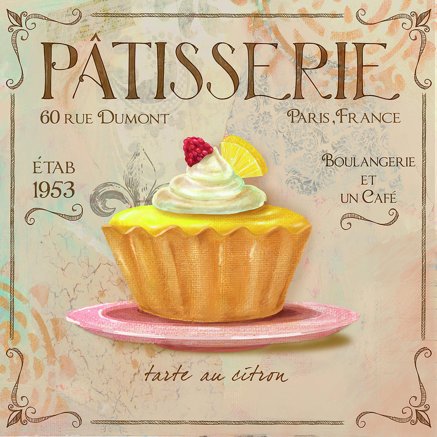 Patisserie Mixed Media - Patisserie Iv by Fiona Stokes-gilbert