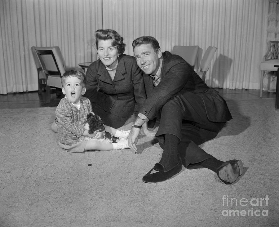 Patricia And Peter Lawford With Son Photograph by Bettmann