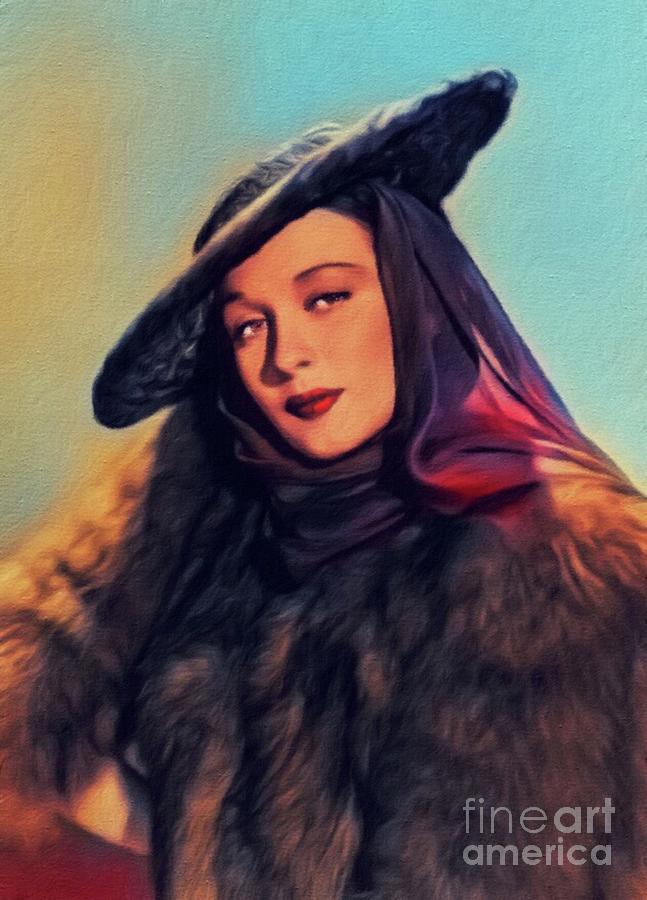 Patricia Morrison, Vintage Actress Painting