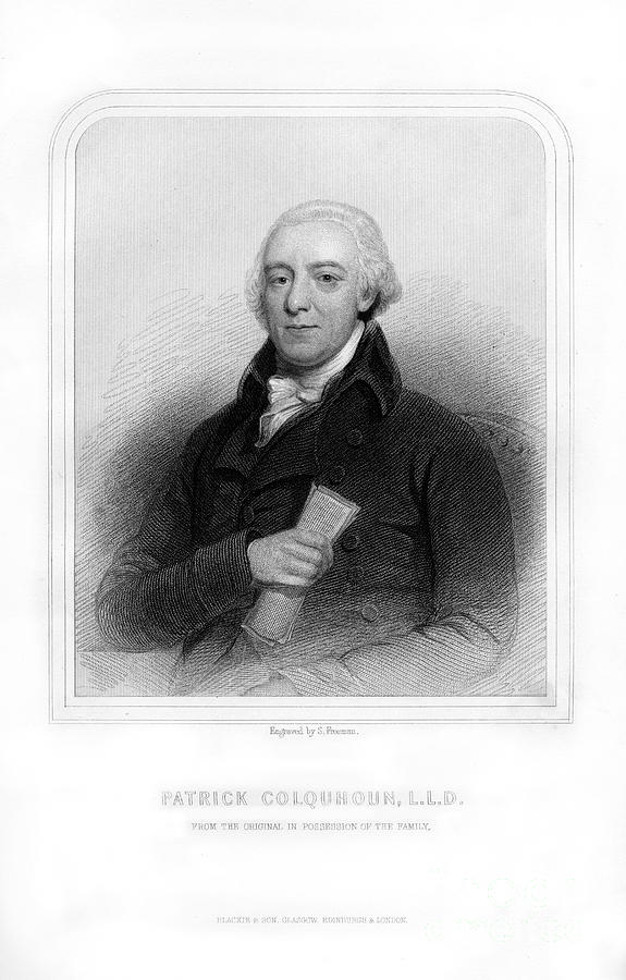 Patrick Colquhoun, Scottish Police Drawing by Print Collector