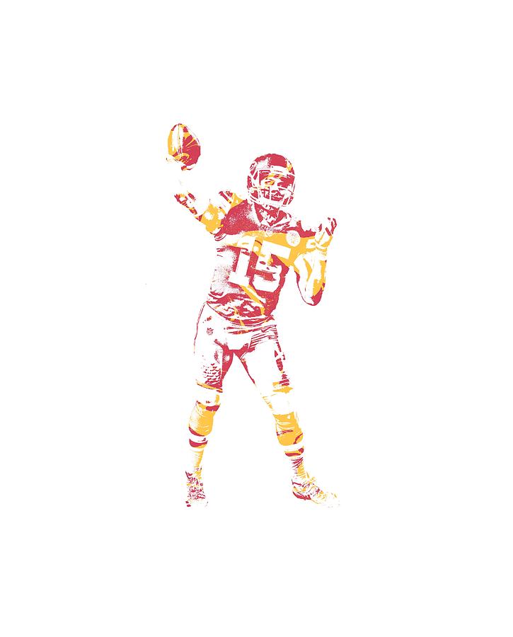 Patrick Mahomes KANSAS CITY CHIEFS APPAREL T SHIRT PIXEL ART 2 Kids T-Shirt  by Joe Hamilton - Fine Art America