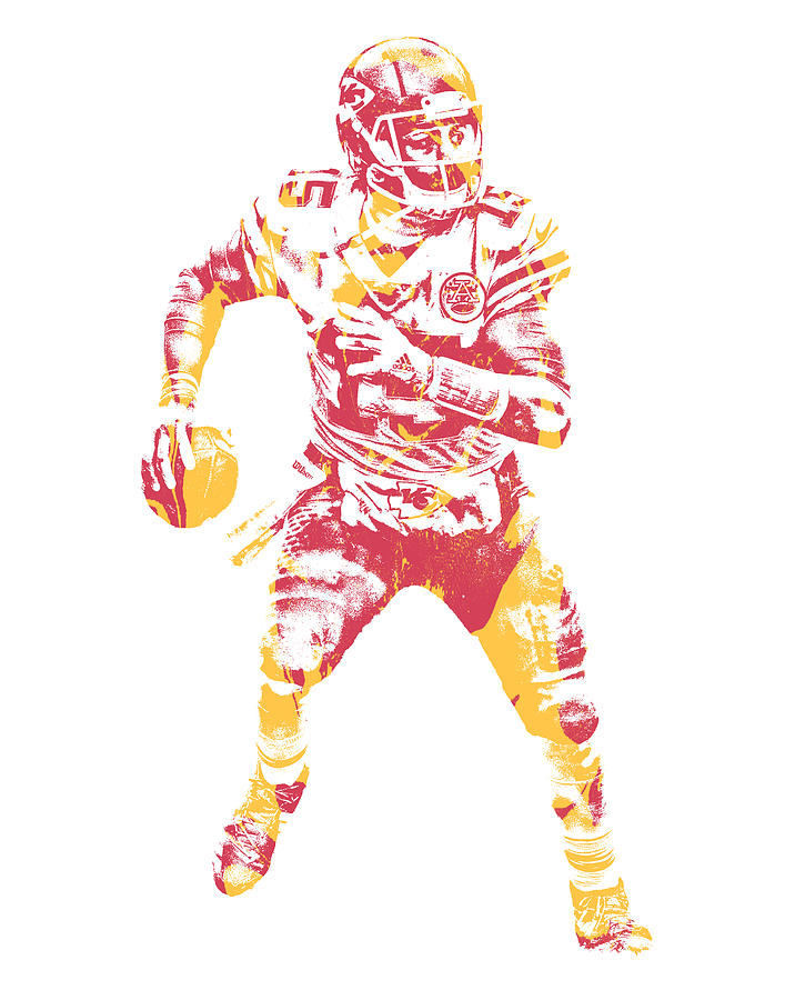 Patrick Mahomes Kansas City Chiefs Pixel Art 13 Mixed Media by Joe ...