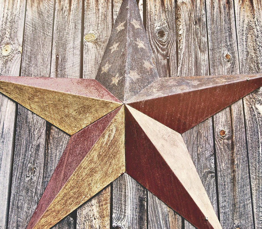 Patriotic Barn Star Photograph by Dressage Design