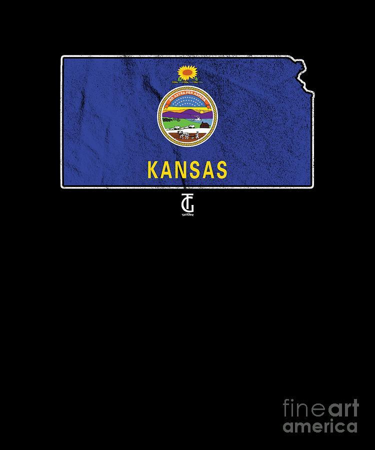 Country Digital Art - Patriotic Kansans Kansan Flag Nationalism Usa by Thomas Larch Country Digital Art - Patriotic Kansans Kansan Flag Nationalism Usa by Thomas Larch