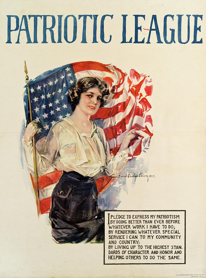 Patriotic League Poster Photograph by The New York Historical Society