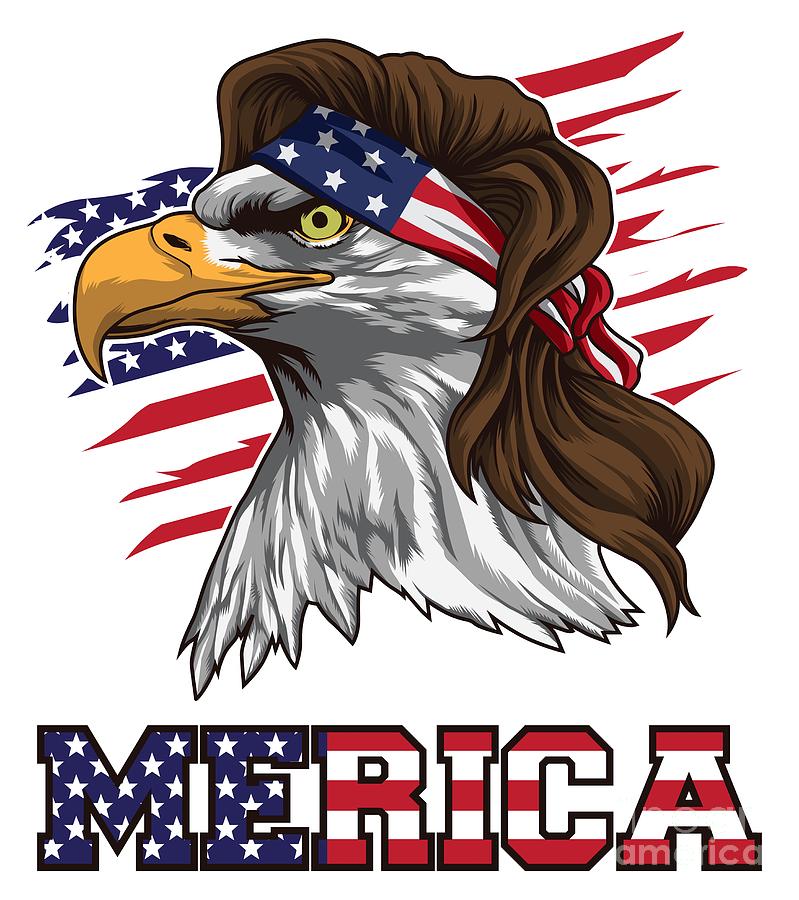 Download Play Free Bird SVG DXF Merica Freedom Funny patriotic tee digital Digital Design Eagle Mullet 4th of July cut file