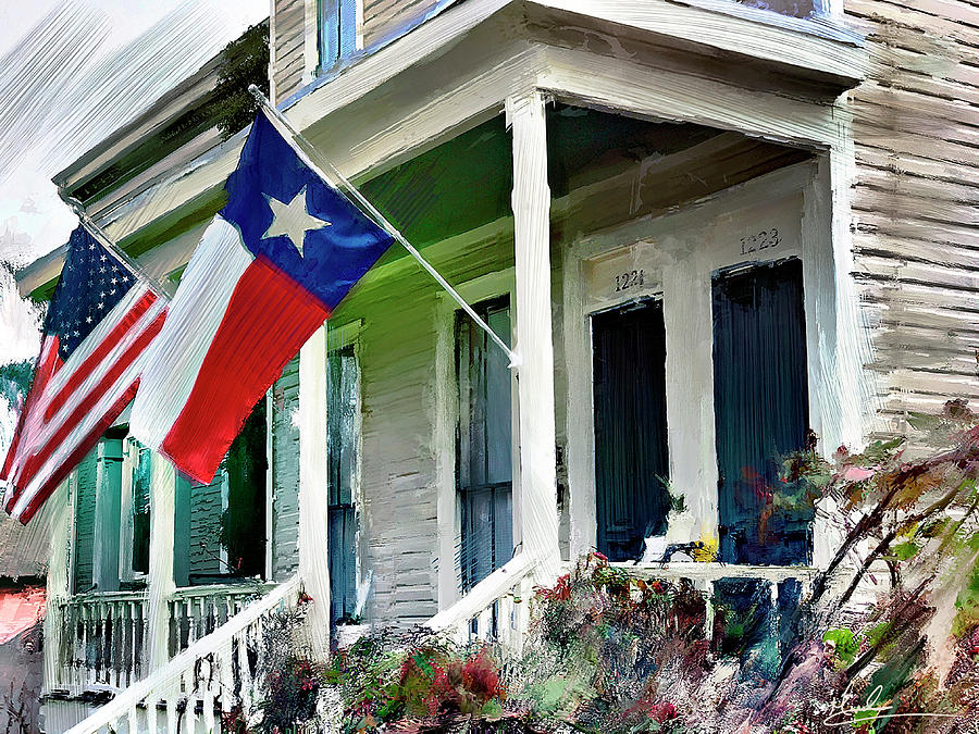 Patriotic Residence Photograph by GW Mireles