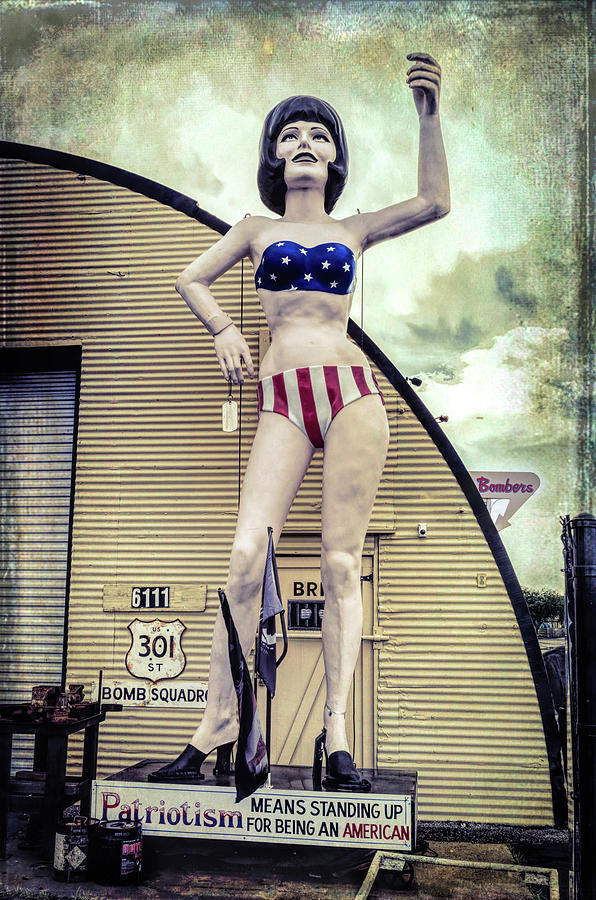Patriotic Statue Photograph by Arttography LLC