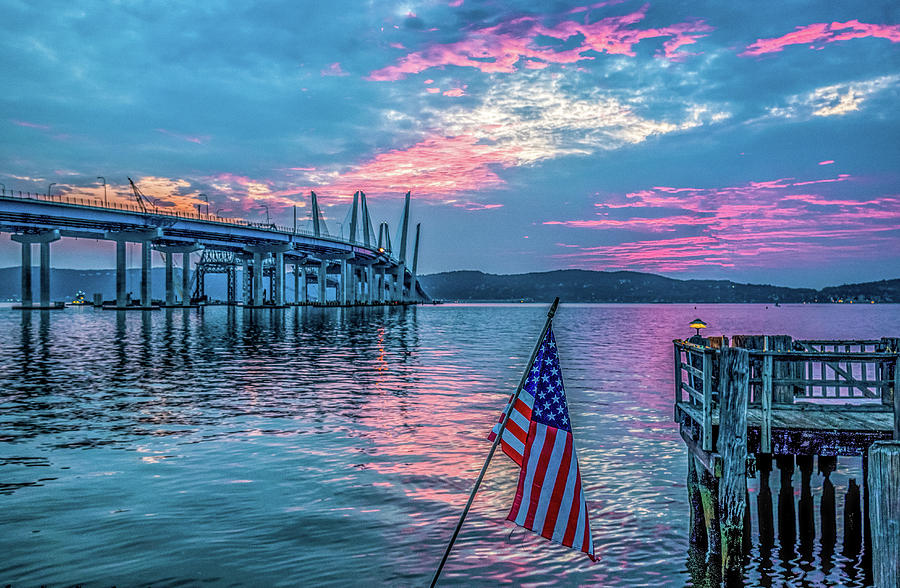 Patriotic Sunset Photograph by Jeffrey Friedkin