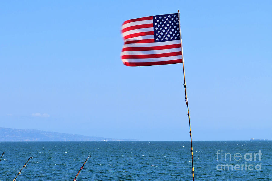 Patriotism In America - Santa Monica Photograph by Diann Fisher