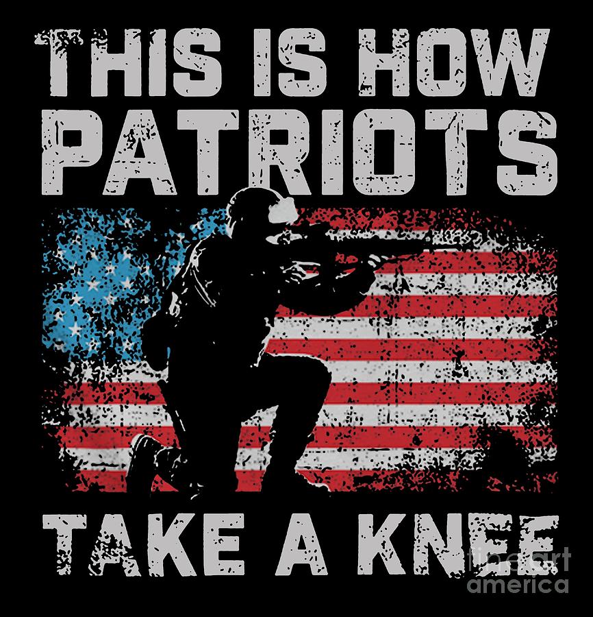 Patriots Take A Knee Digital Art By Qiu Shao