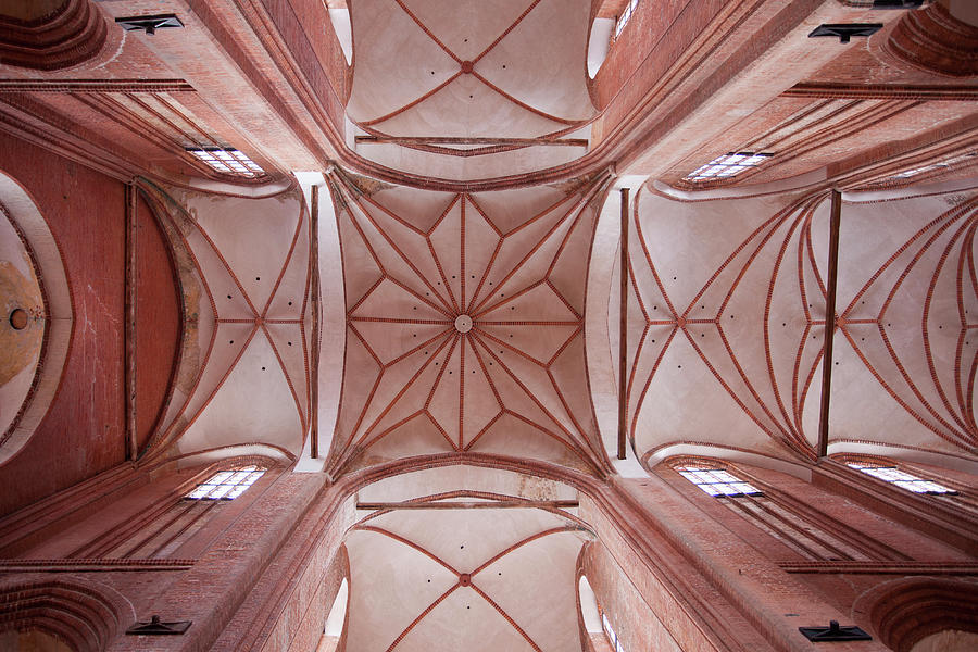 Pattern Of Ribbed Vaulting Ceiling Photograph by Larry Washburn