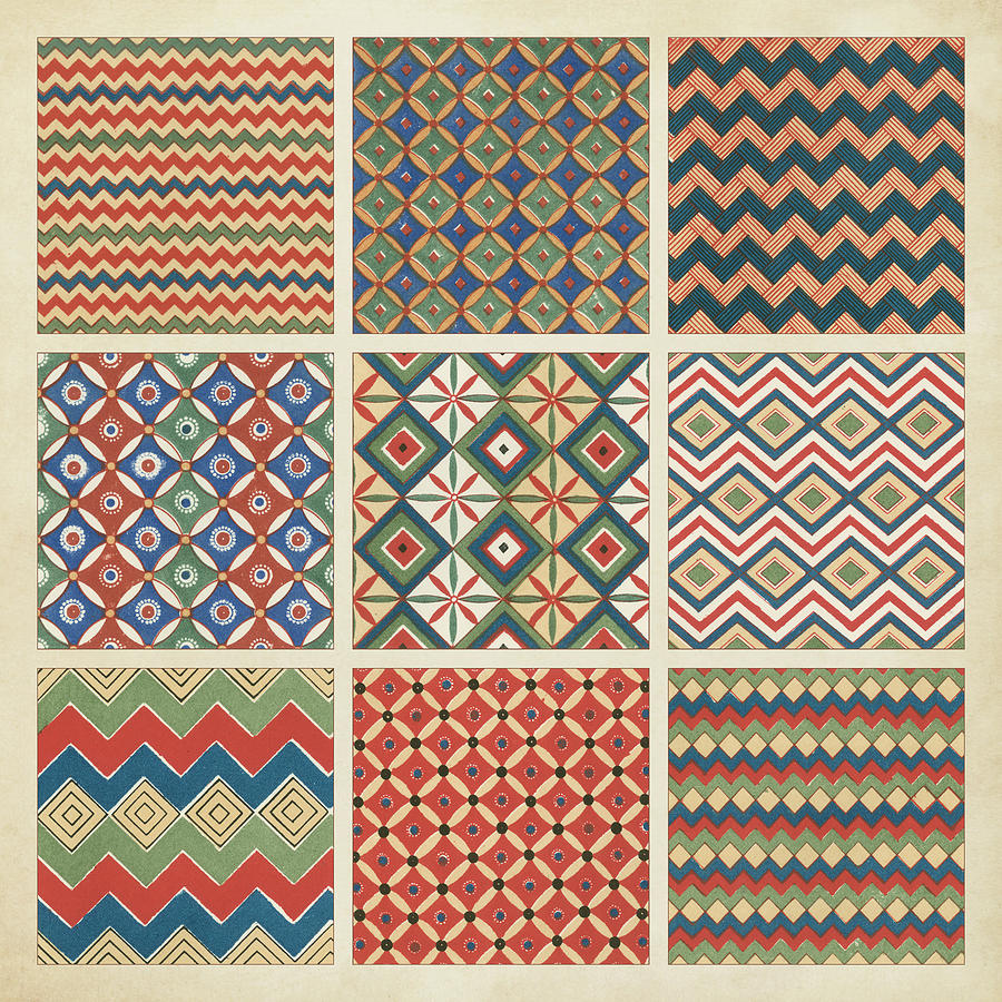 Pattern Patches Pattern Patch I Painting by Vision Studio - Fine Art America